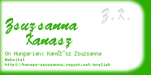 zsuzsanna kanasz business card